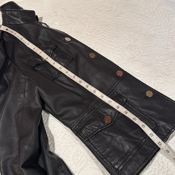 Tory Burch Black Leather Jacket - Picture 8 of 12